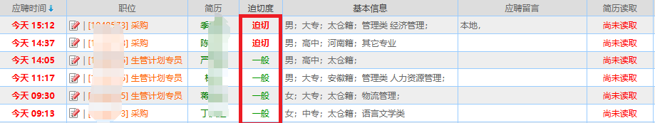 求職者們的福音來啦！在陽光太倉人才網(wǎng)，點(diǎn)亮“迫切求職”標(biāo)記，讓機(jī)會(huì)更快找到你！