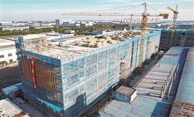 泓源拉鏈新建項目主體封頂